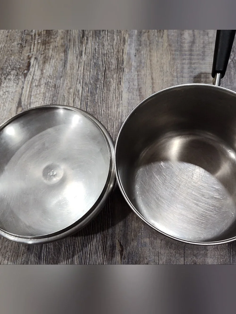 1801 Revere Ware 2 QT Quart Sauce Pan Copper Clad Bottom With Lid Made In USA